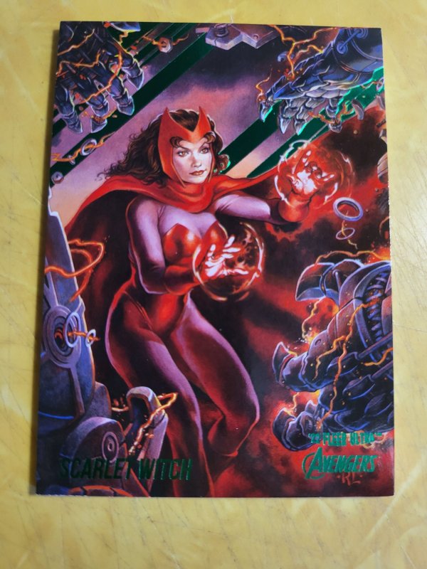 2022 Fleer Ultra Avengers Green #61 Scarlet Witch