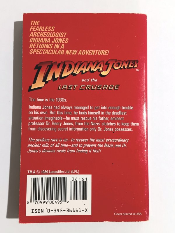 INDIANA JONES & THE LAST CRUSADE (2008) ROB MACGREGOR | PAPERBACK