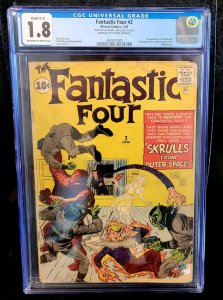 Fantastic Four #2 (1962) 1st App. Of the Skrulls