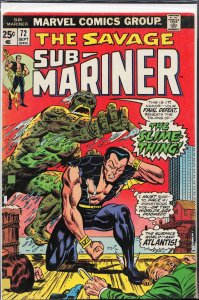 Sub-Mariner #72 (1974) Namor the Sub-Mariner