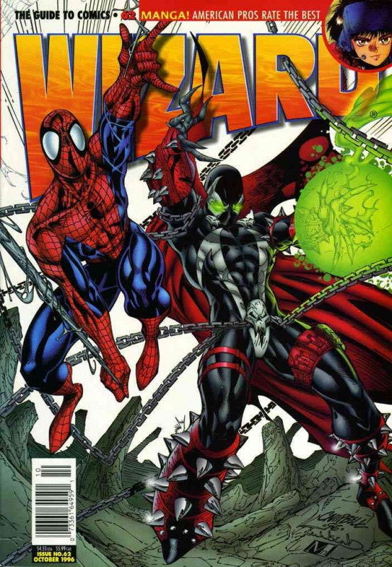Wizard: The Comics Magazine #62 FN ; Wizard | J. Scott Campbell Spawn Spider-Man