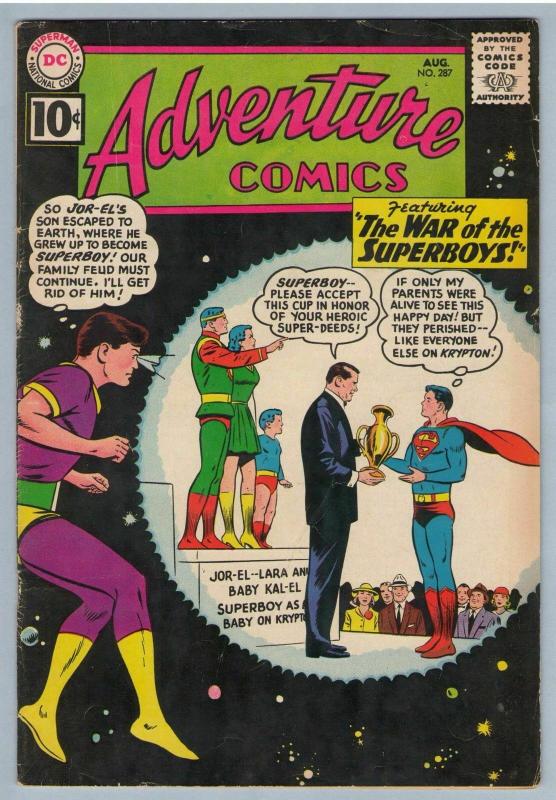 Adventure Comics 287 Aug 1961 FI (6.0)