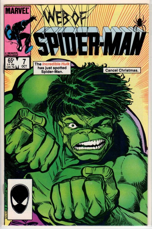 Web of Spider-Man #7 Direct Edition (1985) 9.2 NM-