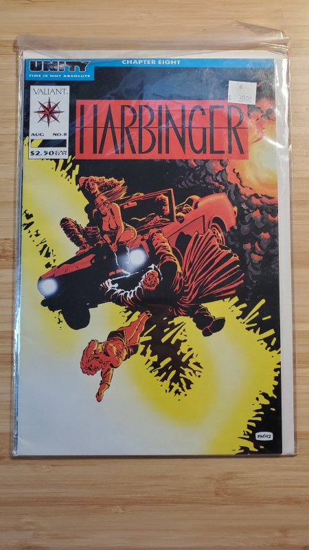 Harbinger #8 (1992) Valiant Frank Miller cover!