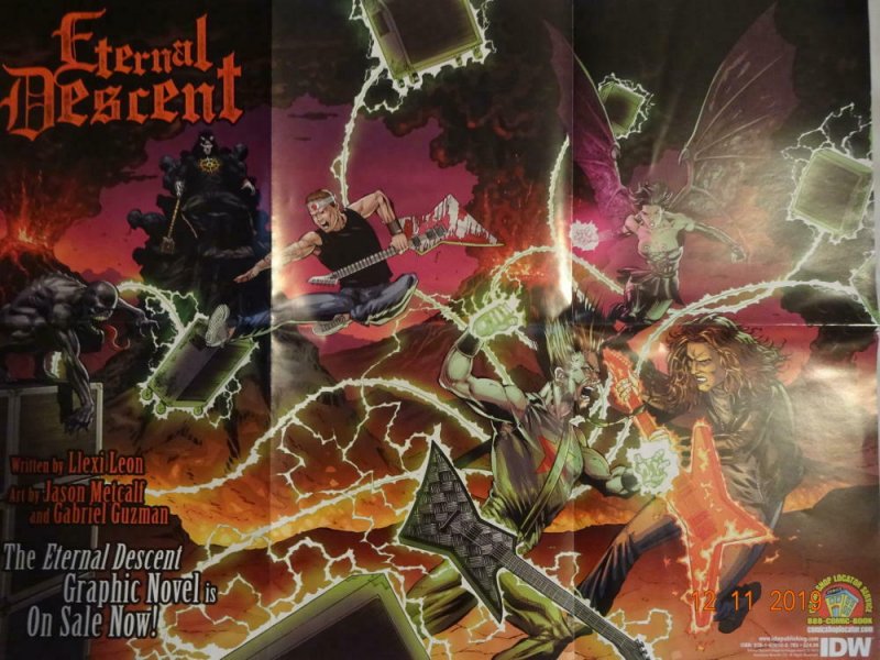 ETERNAL DESCENT Promo Poster, 18 x 25, 2011, IDW, Unused more in our store 327