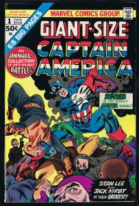 Giant Size Captain America #1 ORIGINAL Vintage 1975 Marvel Comics