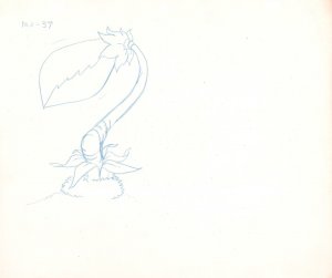 Masters of the Universe Animation Art #37 - A - Giant Plant 1980s by Ric Estrada