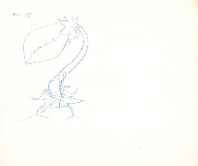 Masters of the Universe Animation Art #37 - A - Giant Plant 1980s by Ric Estrada