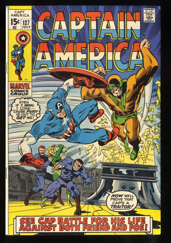 Captain America #127 VF- 7.5