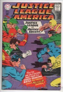 JUSTICE LEAGUE OF AMERICA #56, FN-, Superman, vs Society, DC, 1967