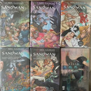 Neil Gaiman SANDMAN Deluxe Edition HC 1-5 + OVERTURE + DEATH