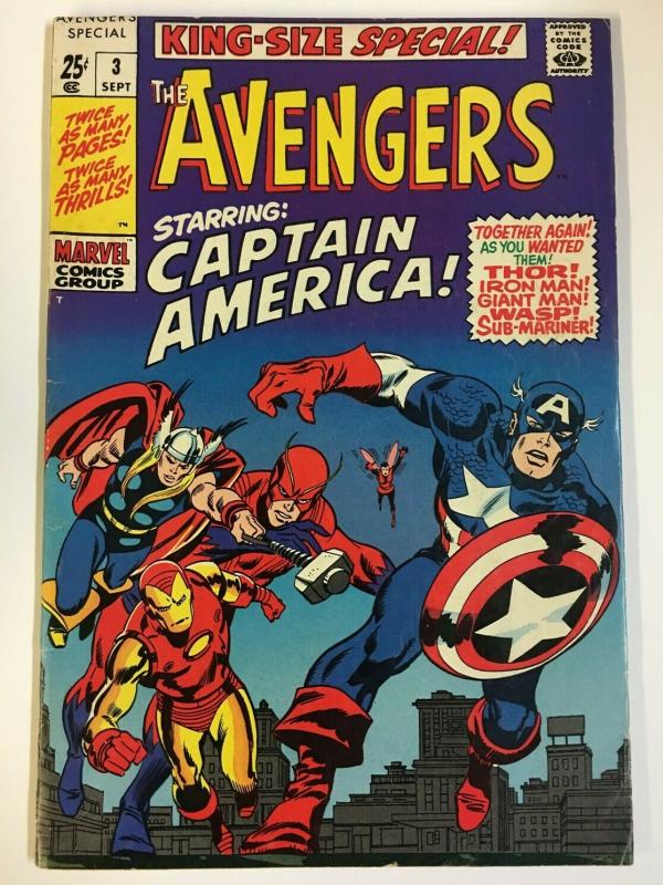 AVENGERS ANN  3 VG -F  Sept 1969 Togethher Again