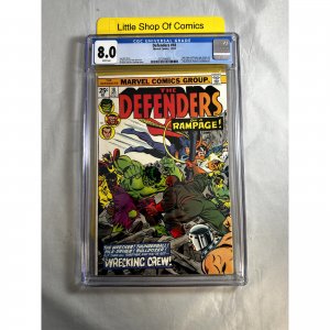DEFENDERS (1972) #18 CGC 8.0