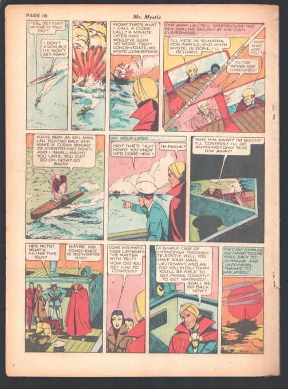 Spirit 10/27/1940-Will Eisner- Lady Luck- Mr. Mystic -VG-
