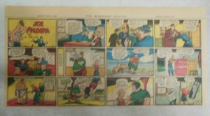 (18) Joe Palooka Sunday Pages by Ham Fisher 1947 Size: 7.5 x 15 inches