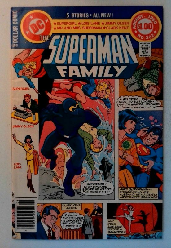 Superman Family #202 DC 1980 FN+ Bronze Age 1st Printing Comic Book