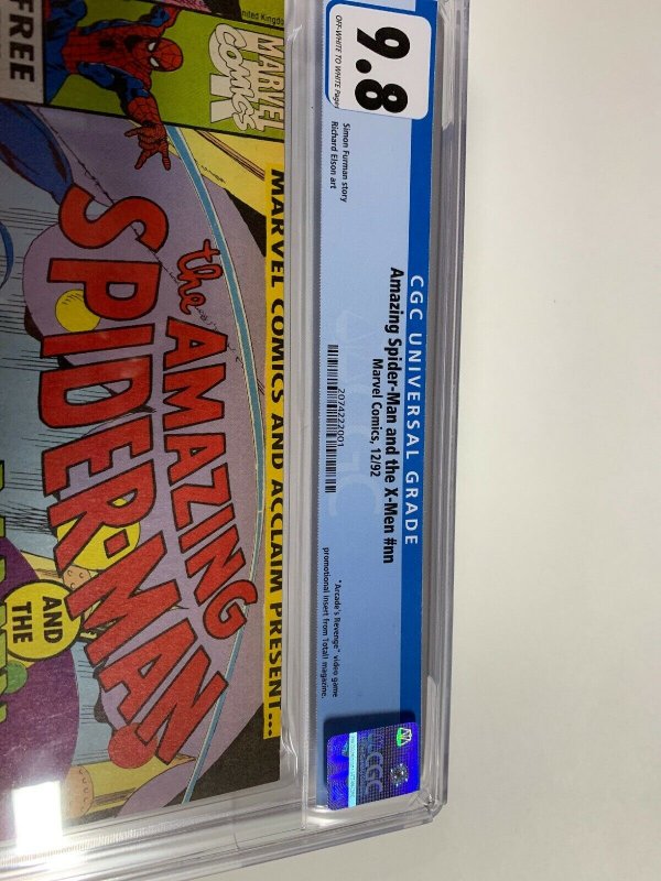 Amazing Spider-man And The X-men Arcade’s Revenge Nn 1 Cgc 9.8 UK Nintendo Promo