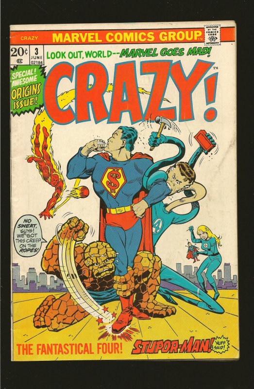 Marvel Comics Crazy Vol 1 No 3 June 1973