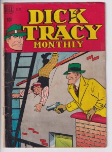 DICK TRACY MONTHLY #9 (Sep 1948) GVG 3.0, off white to white paper!