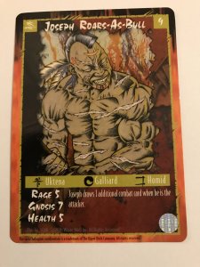 JOSEPH ROARS-AS-BULL :  RAGE LEGACY of TRIBES Character CCG Card; White Wolf TCG