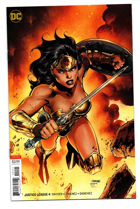 Justice League #4 - Jim Lee Variant - Wonder Woman - 2018 - NM 