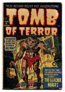 TOMB OF TERROR  #4 comic book-PCH-MONSTER COVER-DECAPITATION-SKULLS-HORROR-VG-