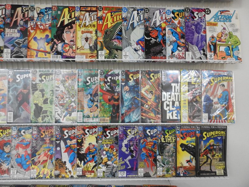 Huge Lot 180+ Comics Starring Superman!! Action Comics+ Avg VF- Condition!