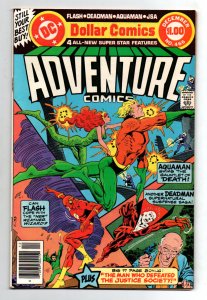 Adventure Comics #466 newsstand - Wonder Woman - Flash - Aquaman - JSA - (-NM)