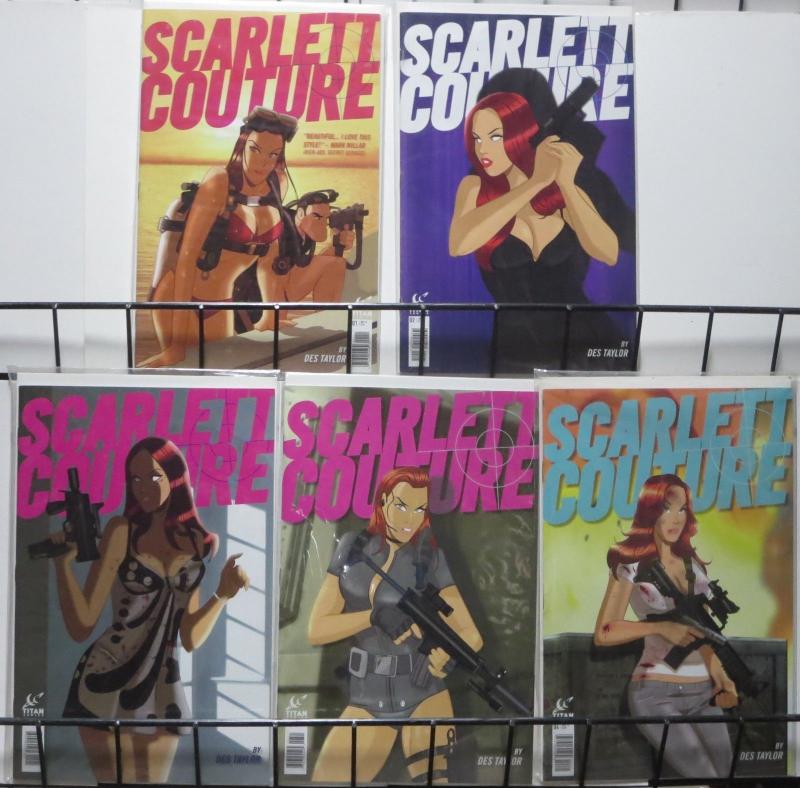 SCARLETT COUTURE (Titan,2015) #1-4 VF-NM COMPLETE! Des Taylor!