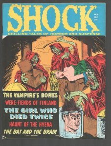 Shock Vol. 2 # 6-1971-Stanley-Decapitation & weird menace cover-Vampire Bone...