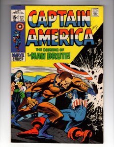 Captain America #121 (1969) VF+ Gene Colan! [CR300-BRZ1]