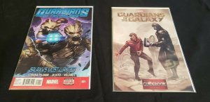 GUARDIANS OF THE GALAXY 2PC (VF/NM) BAGGED & BOARDED, MOST WANTED 2014-16