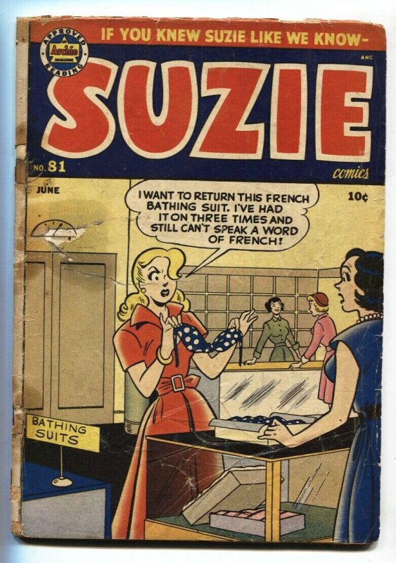 SUZIE #81 1951-comic book ARCHIE COMICS-KATY KEENE-GINGER 