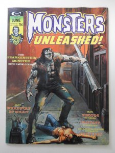 Monsters Unleashed! #6 (1974) The Frankenstein Monster Runs Amok! Fine- Cond!