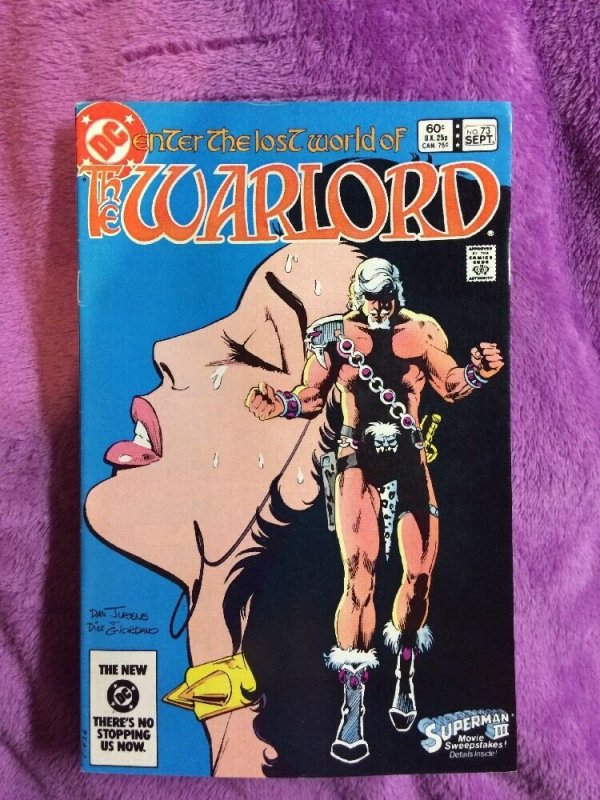 The warlord #73 rare bronze age signed by gary cohn dc comics comic book vintage