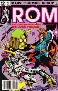 Rom #41 (Newsstand) VG ; Marvel | low grade comic Spaceknight Doctor Strange Bil