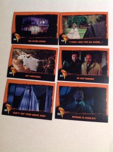 Fright Rags Halloween 78 trading card complete set parallels & stickers movie