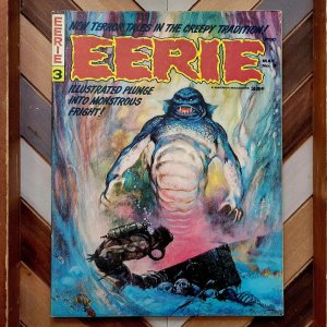 EERIE #3 VF- (Warren 1966) Sharp! FRANK FRAZETTA Cover + Art From Ditko, Goodwin