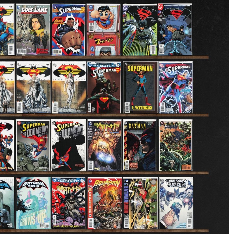 Huge Lot 140+ Comics with Superman / Batman, Batman And Robin, Jla & More!