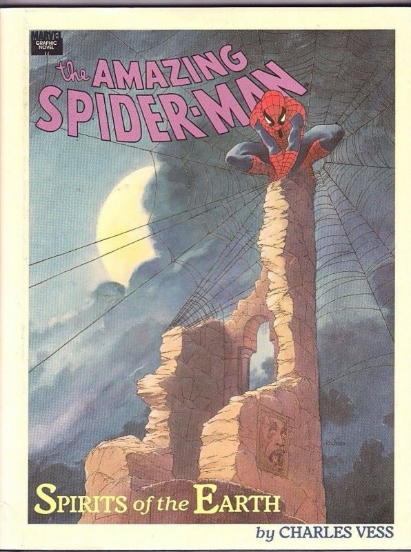 AMAZING SPIDER-MAN: SPIRITS OF THE EARTH GN VF 1990 CHARLES VESS MARVEL COMICS 