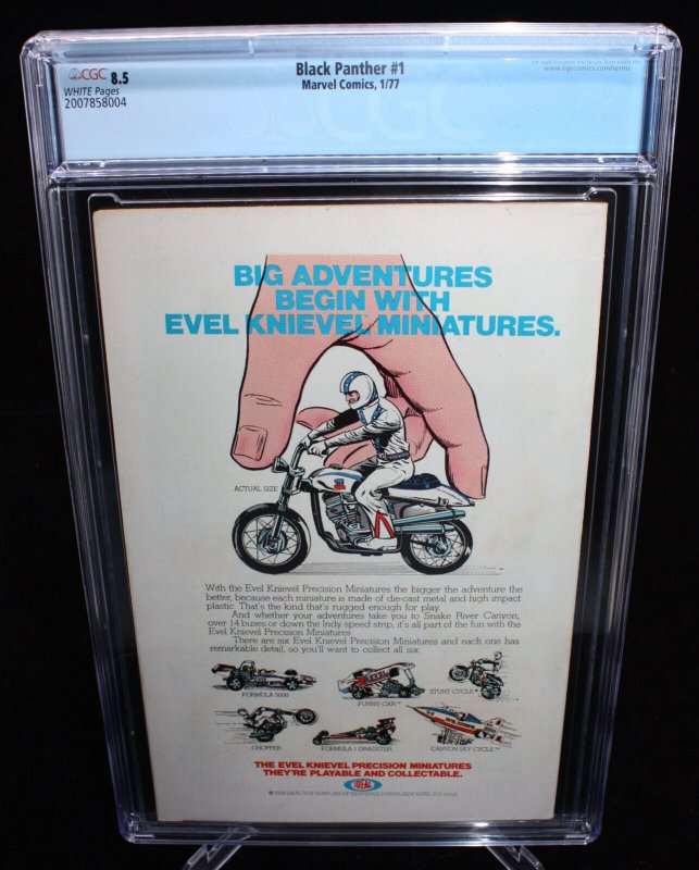 Black Panther #1 (CGC 8.5) White Pages - Jack Kirby & Mike Royer - 1977