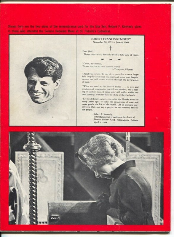 Life And Death Of Robert F. Kennedy 1968-Life Story of RFK-pix-interviews-VG