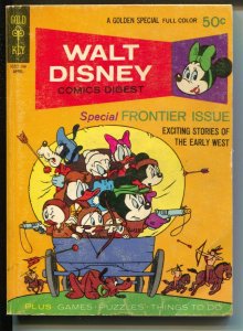 Walt Disney Comics Digest #28 1971-Davy Crockett-Carl Barks-G