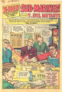 X-MEN #6 (July1964) 4.0 VG  ★ Big Crossover with Sub-Mariner! All Jack Kirby!