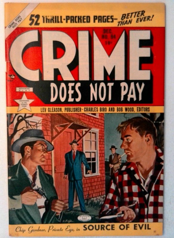 Crime Does Not Pay #94 Lev Gleason 1950 FN+ Golden Age Comic Book 1st Print