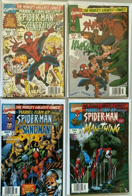 Marvel Team-Up Spider-Man 2nd series run:#1-4 8.0 VF (1997) 