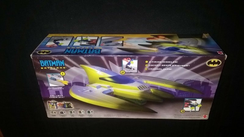 2003 BATMAN BATPLANE VEHICLE MATTEL EXCLUSIVE COLORS ACTION FIGURE DC VERY RARE!