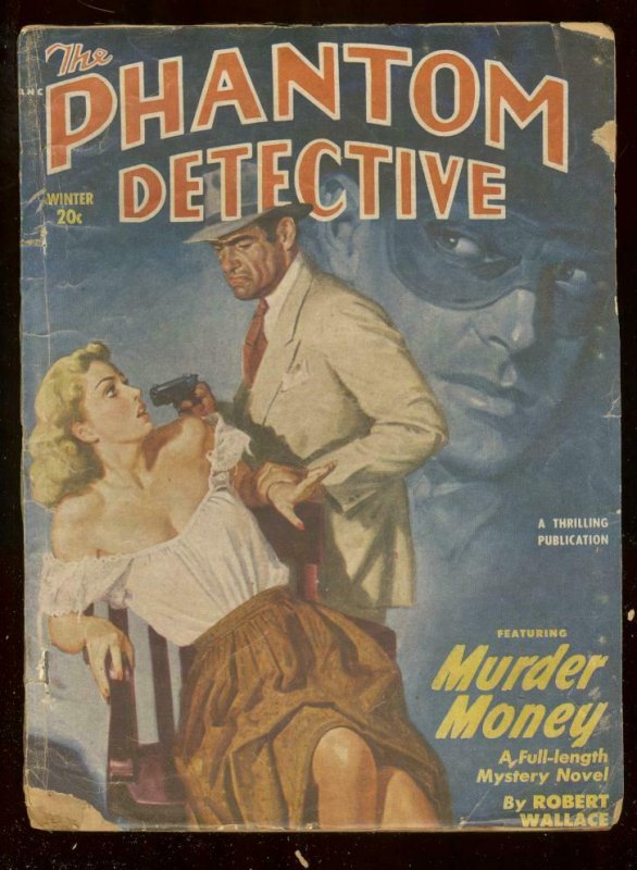 PHANTOM DETECTIVE WINTER 1951- MURDER MONEY - PULP HERO G