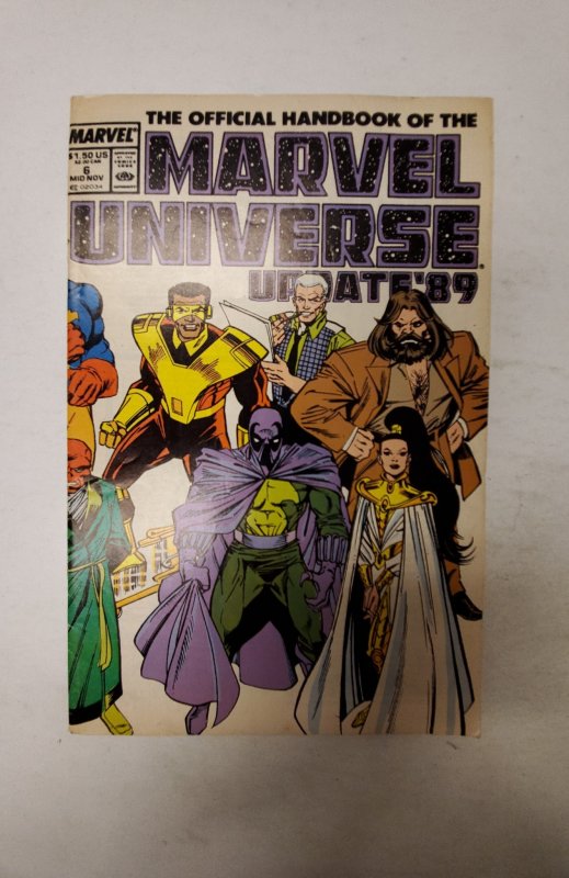 The Official Handbook of the Marvel Universe #6 Marvel Comic Book J728