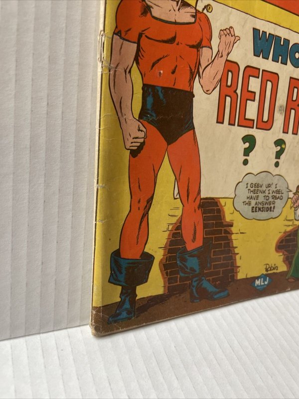 Zip Comics #39 1943 Red Rube Begins 